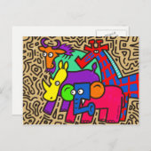 Carte postale African Wildlife Art (Devant / Derrière)