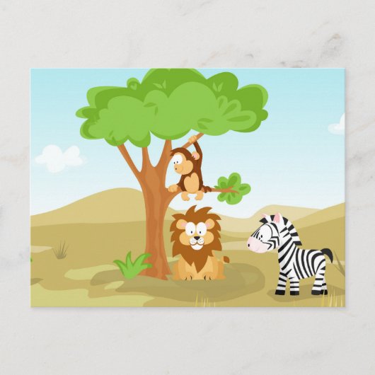 Carte Postale Afrika de ma série d'animal du monde (Devant)