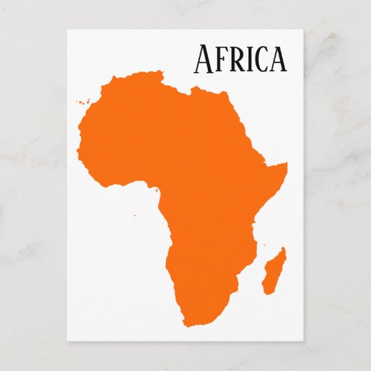 Carte Postale Afrique (Devant)