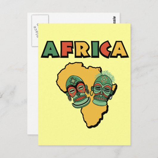 Carte Postale Afrique (Devant / Derrière)
