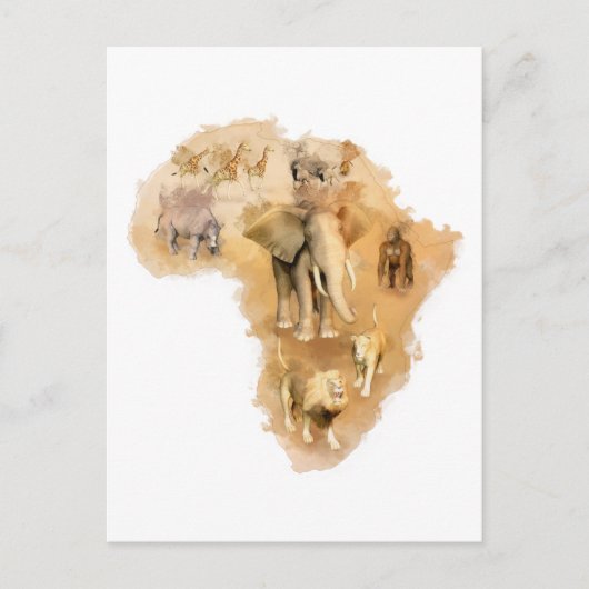 Carte Postale Afrique (Devant)
