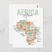 Carte postale Afrique (Devant / Derrière)