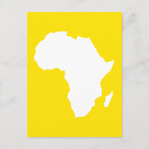 Carte Postale Afrique Audacieuse Jaune Dorée