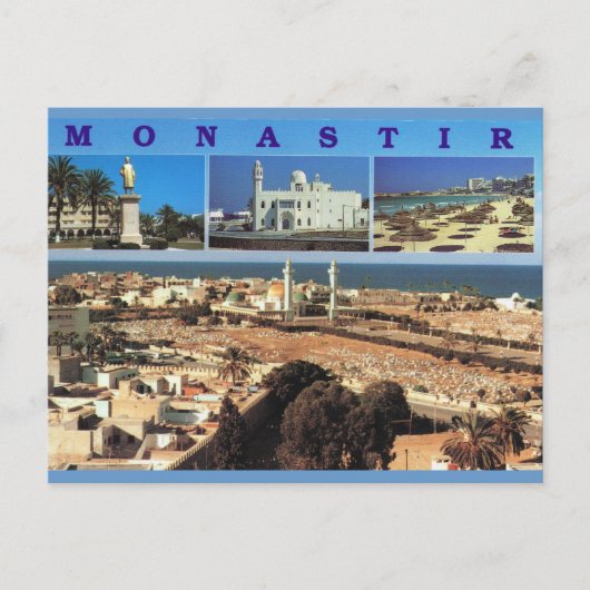 Carte Postale Afrique du Nord, Monastir, Tunisie, Multiview (Devant)