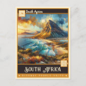 Carte Postale Afrique du Sud | Peinture Vintage (Devant)