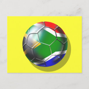 Carte Postale Afrique du Sud profonde rainure Football ballon ar