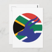 Carte Postale Afrique du Sud Springbok Antelope Afrique du Sud (Devant / Derrière)