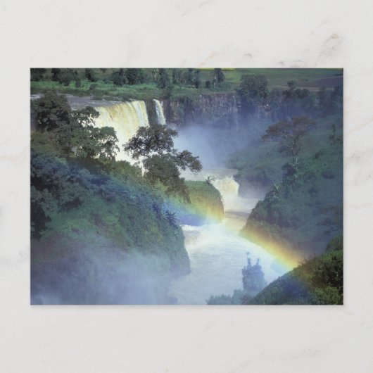 Carte Postale Afrique, Éthiopie, rivière Nil Bleu, cataracte. (Devant)