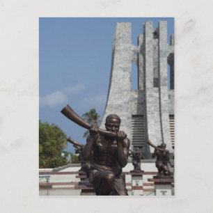 Carte Postale Afrique, Ghana, Accra. Mausolée de Nkrumah, 2 dern
