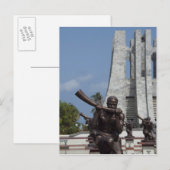 Carte Postale Afrique, Ghana, Accra. Mausolée de Nkrumah, finale (Devant / Derrière)