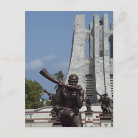 Carte Postale Afrique, Ghana, Accra. Mausolée de Nkrumah, finale (Devant)