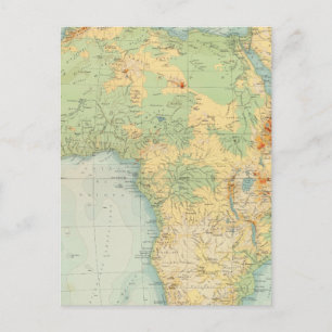 Carte Postale Afrique physique 10506