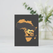 Carte Postale Afrique Sunset Continent Safari Giraffe (Debout devant)