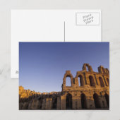 Carte Postale Afrique, Tunisie, El Jem. Ruines d'un roman 2 (Devant / Derrière)