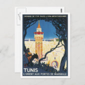 Carte Postale Afrique vintage de Tunis (Devant / Derrière)