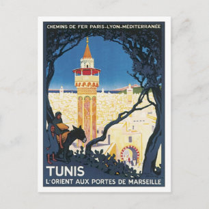 Carte Postale Afrique vintage de Tunis