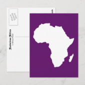 Carte Postale Afrique violette Audacieuse (Devant / Derrière)