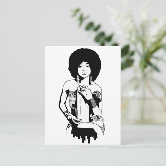 Carte Postale Afro 1 (Debout devant)