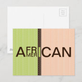 Carte Postale Afro-Américain (Devant / Derrière)