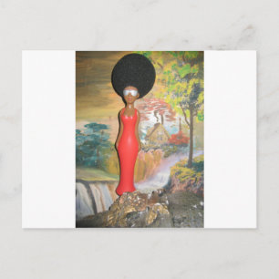 Carte Postale Afro Glam : Une beauté intemporelle