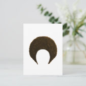 Carte Postale Afro Gold Le MUSÉE Zazzle Dons (Debout devant)