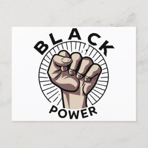 Carte Postale Afrocentrique Black Power