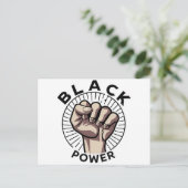 Carte Postale Afrocentrique Black Power (Debout devant)