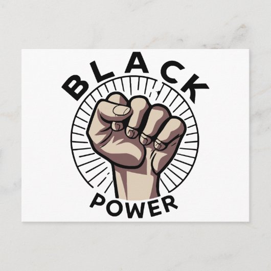 Carte Postale Afrocentrique Black Power (Devant)