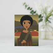 Carte postale Afro'na Lisa (Debout devant)