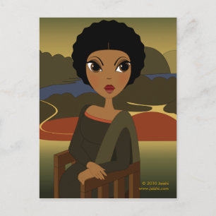 Carte postale Afro'na Lisa