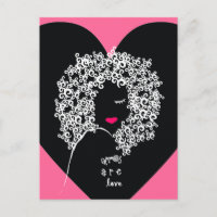 Carte postale Afros Are Love