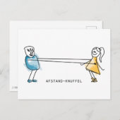Carte Postale Afstand-Knuffel (Devant / Derrière)