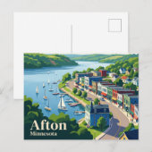 Carte Postale Afton USA (Devant / Derrière)