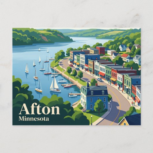 Carte Postale Afton USA (Devant)