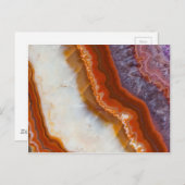 Carte Postale Agate d'asméthyste rouillé (Devant / Derrière)