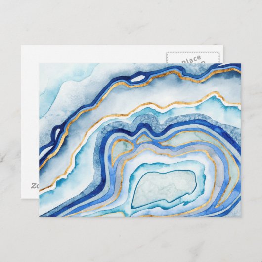 Carte Postale Agate de cobalt II (Devant / Derrière)
