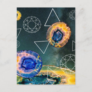 Carte Postale Agate de l'espace