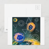 Carte Postale Agate de l'espace (Devant / Derrière)