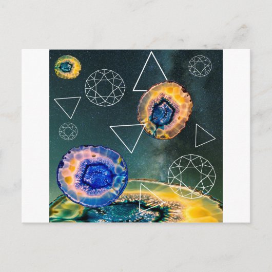 Carte Postale Agate de l'espace (Devant)