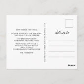 Carte Postale Agate doré moderne Marbre Moving Annonce (Dos)