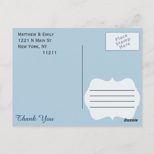 Carte Postale Agate Elegant Pretty Blue Geode Motif Turquoise (Dos)