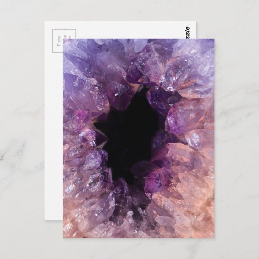 Carte Postale Agate Purple Crystal (Devant / Derrière)
