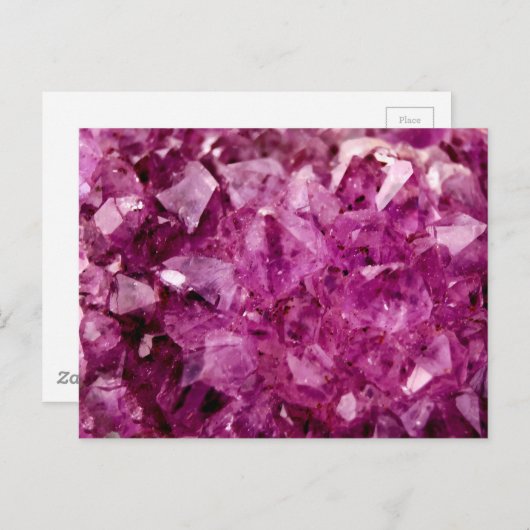 Carte Postale Agate Purple Crystal (Devant / Derrière)