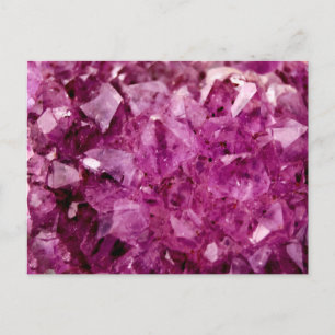 Carte Postale Agate Purple Crystal