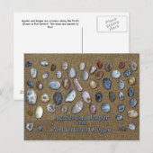 Carte Postale Agates et Jasper de Port Orford Oregon (Devant / Derrière)