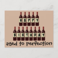 Âgé à la perfection Amateur de vin Joyeux annivers