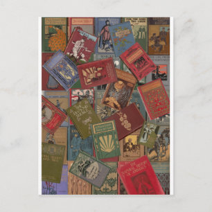Carte Postale Age d'or des livres