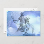 Carte Postale Age du Zodiaque Aquarius (Devant / Derrière)