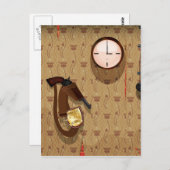 Carte Postale Agence de détective (Devant / Derrière)