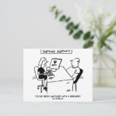 Carte Postale Agence de rencontres - Correspondante avec une car (Debout devant)